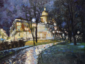 картина Петербург ночной